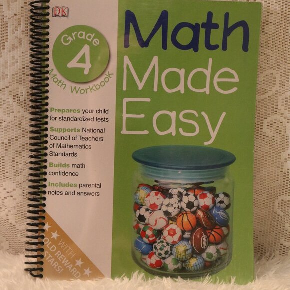Math Made Easy 4th grade workbook *3 pages written in total* - Picture 1 of 6